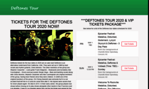 Deftones-tour.com thumbnail