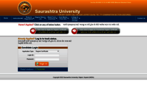 Degree.saurashtrauniversity.edu thumbnail