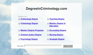 Degreeincriminology.com thumbnail