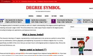 Degreessymbolsign.com thumbnail