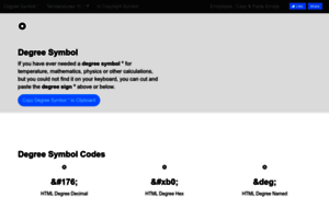 Degreesymbol.co thumbnail