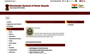 Delhihomeguards.nic.in thumbnail