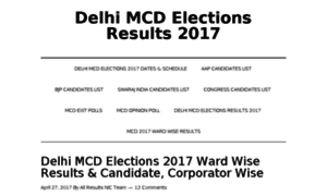 Delhimcdelectionsresults2017.in thumbnail