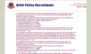 Delhipolicerecruitment.nic.in thumbnail