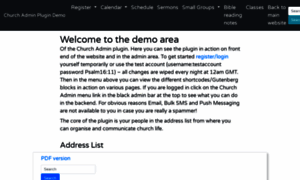 Demo.churchadminplugin.com thumbnail