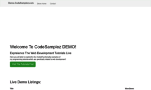 Demo.codesamplez.com thumbnail