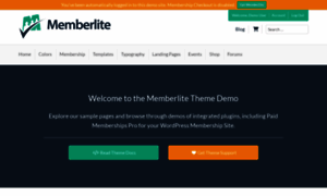 Demo.memberlitetheme.com thumbnail