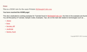 Demo.mysamplecode.com thumbnail