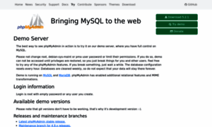 Demo.phpmyadmin.net thumbnail