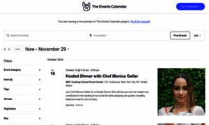 Demo.theeventscalendar.com thumbnail