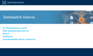 Demos.datawatch.com thumbnail