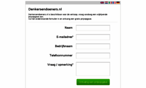 Denkersendoeners.nl thumbnail