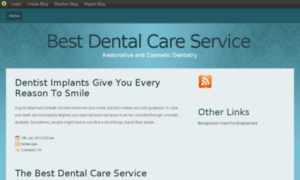 Dentalcareserviceproviders.blog.com thumbnail