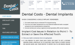 Dentalimplantcost.com.au thumbnail