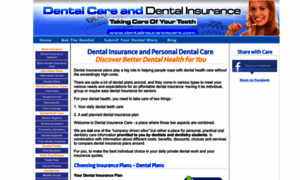 Dentalinsurancecare.com thumbnail