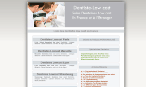 Dentiste-lowcost.fr thumbnail