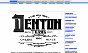 Dentonhistory.net thumbnail