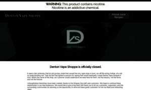 Dentonvapeshoppe.com thumbnail