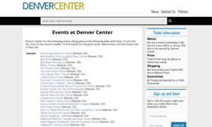 Denver.center-tickets.net thumbnail