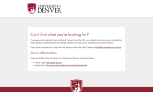 Denveradmission.du.edu thumbnail