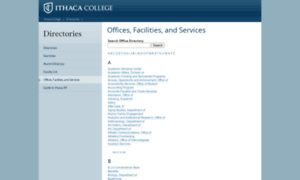 Departments.ithaca.edu thumbnail