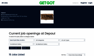 Depaulcharity.getgotjobs.co.uk thumbnail