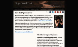 Depressedtest.com thumbnail