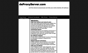 Deproxyserver.com thumbnail