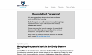 Depthfirstlearning.com thumbnail