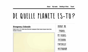 Dequelleplaneteestu.wordpress.com thumbnail