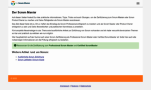 Der-scrum-master.com thumbnail