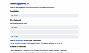 Derberg.github.io thumbnail
