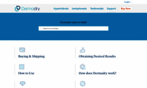 Dermadry.zendesk.com thumbnail