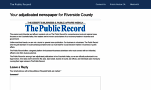 Desertpublicrecord.com thumbnail