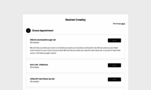 Desicrowley.acuityscheduling.com thumbnail