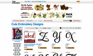 Designs.cuteembroidery.com thumbnail