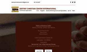 Destinychristiancenterinternational.com thumbnail