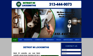 Detroit-locksmiths.com thumbnail