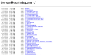 Dev-sandbox.closing.com thumbnail