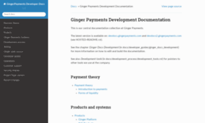 Devdocs.gingerpayments.com thumbnail