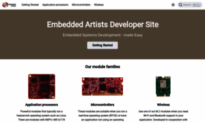 Developer.embeddedartists.com thumbnail