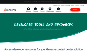 Developer.genesys.com thumbnail