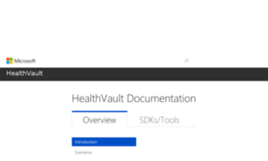 Developer.healthvault.com thumbnail