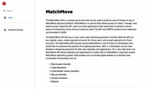 Developer.matchmove.com thumbnail