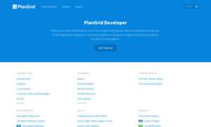 Developer.plangrid.com thumbnail