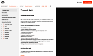 Developer.transmitsms.com thumbnail