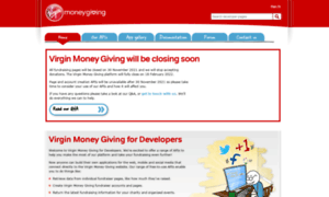 Developer.virginmoneygiving.com thumbnail