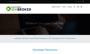 Developers.idxbroker.com thumbnail