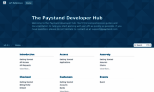 Developers.paystand.com thumbnail
