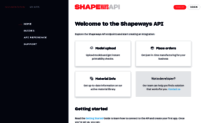 Developers.shapeways.com thumbnail